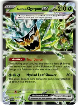 2024 Pokemon Twilight Masquerade Teal Mask Ogerpon ex #025/167 - Image 1