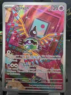 Pokemon TCG Sigilyph Holo Illustration Rare SV: White Flare 121/086 - Image 1