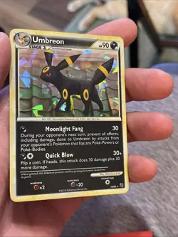 Pokemon- Umbreon 10/90 Rare- Undaunted 2010- Cracked Ice Holo - Image 2