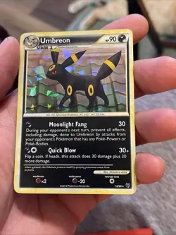 Pokemon- Umbreon 10/90 Rare- Undaunted 2010- Cracked Ice Holo - Image 3