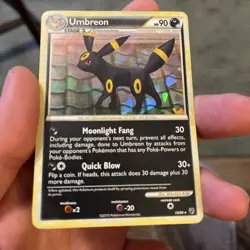 Pokemon- Umbreon 10/90 Rare- Undaunted 2010- Cracked Ice Holo - Image 5
