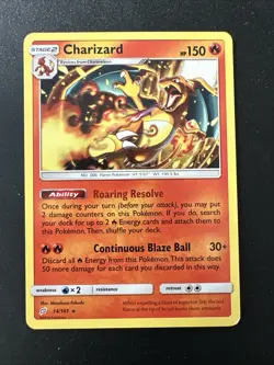 Pokemon Charizard 14/181 Sm-Team Up Non Holo - Image 1