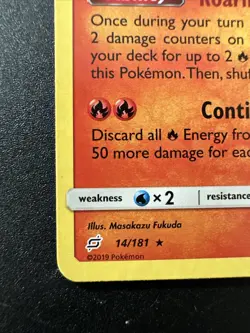 Pokemon Charizard 14/181 Sm-Team Up Non Holo - Image 5