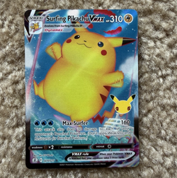 Surfing Pikachu VMAX 009/025 Celebrations Ultra Rare Holo Full Art English - Image 1