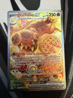 Pokemon TCG Dachsbun ex SV07 Stellar Crown SIR Holo 169/142 - Image 1
