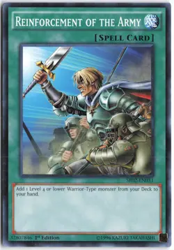 Yugioh - Reinforcement of the Army SR02-EN031 1st Edition - Structure Deck: Rise - Image 1