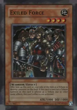 Exiled Force LOD-023 Super Rare Legacy of Darkness Yu-Gi-Oh Unlimited MP - Image 1