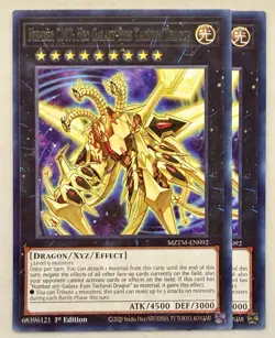 Yugioh! 2x Number C107: Neo Galaxy-Eyes Tachyon Dragon MZTM-EN092 Rare 1st Ed NM - Image 1
