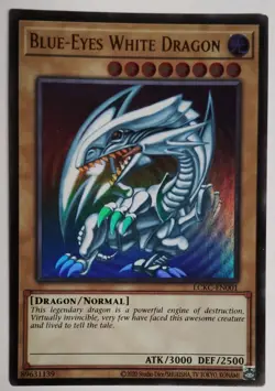 Yu-Gi-Oh Blue-Eyes White Dragon LCKC-EN001 ULTRA RARE FOIL - Image 1
