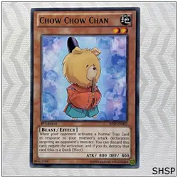 Chow Chow Chan - SHSP-EN002 - Common 1st Edition Yugioh - Image 1