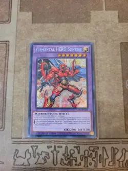 YUGIOH ELEMENTAL HERO SUNRISE LDS3-EN104 SECRET LIMITED ED NM - Image 1