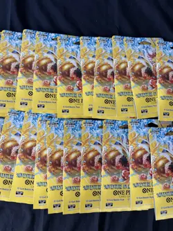 LOT OF 33 ONE PIECE OP-15 ADVENTURE ON KAMI'S ISLAND SLEEVED BOOSTER PACKS - Image 4