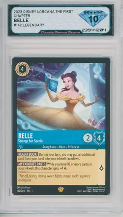 Lorcana The First Chapter BELLE STRANGE BUT SPECIAL #142/204 💎DSG 10 Gem Mint - Image 1