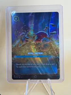 Disney Lorcana Shimmering Skies ROYAL TANTRUM Action Enchanted Foil #219/204 - Image 1