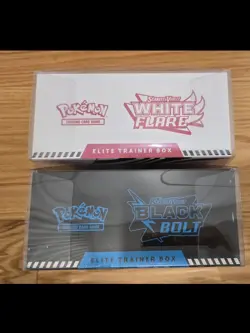 Pokemon TCG White Flare & Black Bolt Elite Trainer Box ETB Bundle Pair - SEALED - Image 3