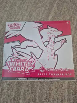 Pokemon TCG Pokemon Center Stamped White Flare ETB Factory Sealed - Image 1
