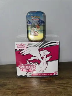 Pokemon TCG - White Flare ETB • Ascending Heroes Mini Tin All Factory Sealed - Image 1