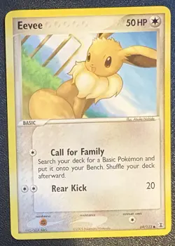 Eevee 69/113 2005 EX Delta Species Pokemon TCG Common NM - Image 1