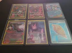 Pokemon TCG Mega EX Full Art Holo Card Lot 6 Cards English - Image 1