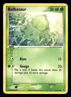 Bulbasaur 55/112 Common FireRed & LeafGreen Pokemon Card - Image 2
