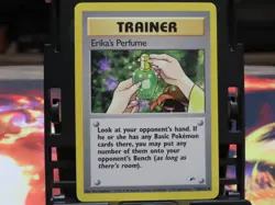 Erika's Perfume 110/132 Gym Heroes LP Pokemon Card WOTC Vintage Uncommon Trainer - Image 1