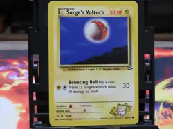 Lt. Surge's Voltorb 86/132 Gym Challenge LP Pokemon Card WOTC Vintage Common - Image 1