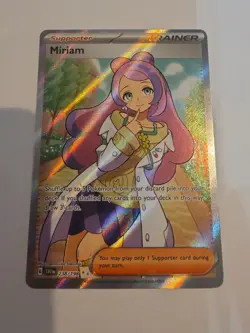 Pokemon - Miriam - 238/198 - Scarlet & Violet - Full Art Trainer Card - Image 1