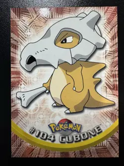 Pokemon Topps Card TV Animation Cubone #104 Blue Logo NM - Image 1