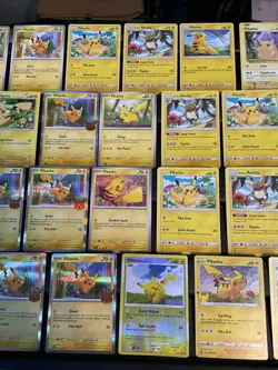 (28) Pikachu CARDS LOT VTG HOLO Raichu Stamped Red Cheeks Platinum Halloween - Image 3