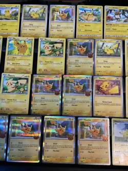 (28) Pikachu CARDS LOT VTG HOLO Raichu Stamped Red Cheeks Platinum Halloween - Image 4