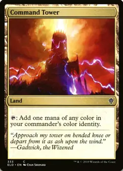 X 1 Command Tower NM-M Throne of Eldraine ELD 333 MTG - Image 1