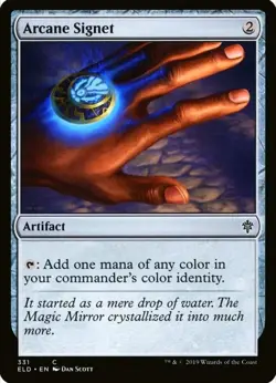 X 1 Arcane Signet NM-M ELD 331 MTG Magic The Gathering - Image 1