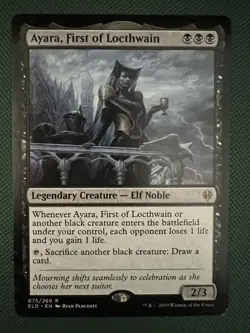 MTG - Ayara, First of Locthwain - Throne of Eldraine - Near Mint - Image 1