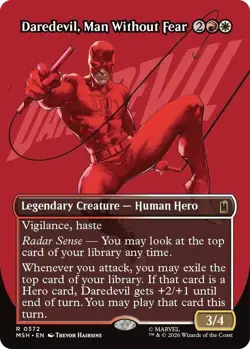 Daredevil, Man Without Fear (Borderless) (0372) *FOIL* - Marvel Super Heroes - 3 - Image 1