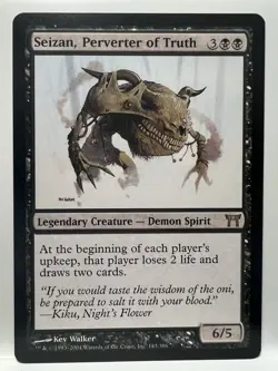 MTG Seizan, Perverter of Truth - Champions of Kamigawa Heavily Played English - Image 1