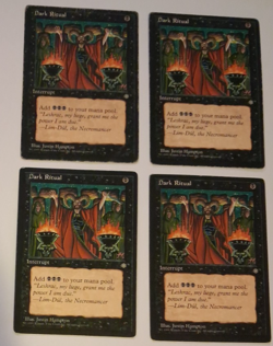 4x Dark Ritual HP MTG Ice Age Magic the Gathering - Image 1