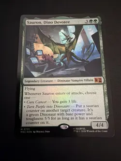 Sauron, Dino Devotee Foil Marvel Super Heroes Mtg Nm 0731 - Image 2