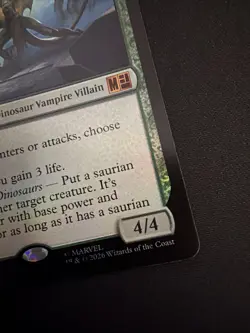 Sauron, Dino Devotee Foil Marvel Super Heroes Mtg Nm 0731 - Image 5