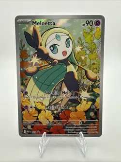 Pokemon TCG Meloetta 026 Mega Evolution Black Star Promo Full Art Holo 2025 NM - Image 1