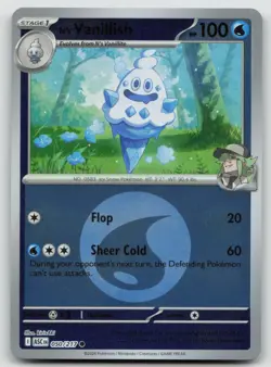 N's Vanillish (Energy Symbol Pattern) 050/217 Pokemon Reverse Holo NM - Image 1