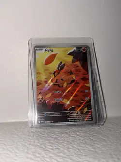 Pokemon TCG Tepig 096/086 SV: White Flare Illustration rare. - Image 2