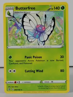 Butterfree - POKEMON - Rebel Clash - 003/192 - NM - C - Image 1