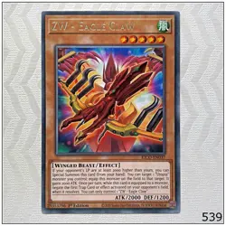 ZW - Eagle Claw - KICO-EN037 - Rare 1st Edition Yugioh - Image 1