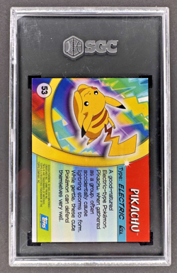 2004 TOPPS POKEMON ADVANCED CHALLENGE #53 PIKACHU - FOIL SGC 9 - Image 2