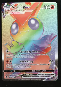 Pokemon Victini VMAX (Secret) SWSH05: Battle Styles #165/163 NM - Image 1