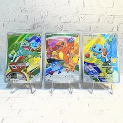 Pokemon First Partner Illustration Collection Series 1 Kanto GEN 1 Starters Set - Image 1