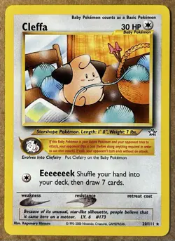 Pokemon TCG Cleffa 20/111 Neo Genesis Regular Unlimited (NM) - Image 1