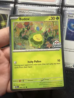 Pokemon TCG Budew Premier Ball League Exclusive PRE 004/131 Holo English - Image 1