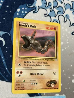 Pokemon TCG Brock's Onix Gym Heroes 69/132 Regular Unlimited Common-LP/NM! - Image 2