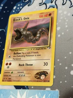 Pokemon TCG Brock's Onix Gym Heroes 69/132 Regular Unlimited Common-LP/NM! - Image 3